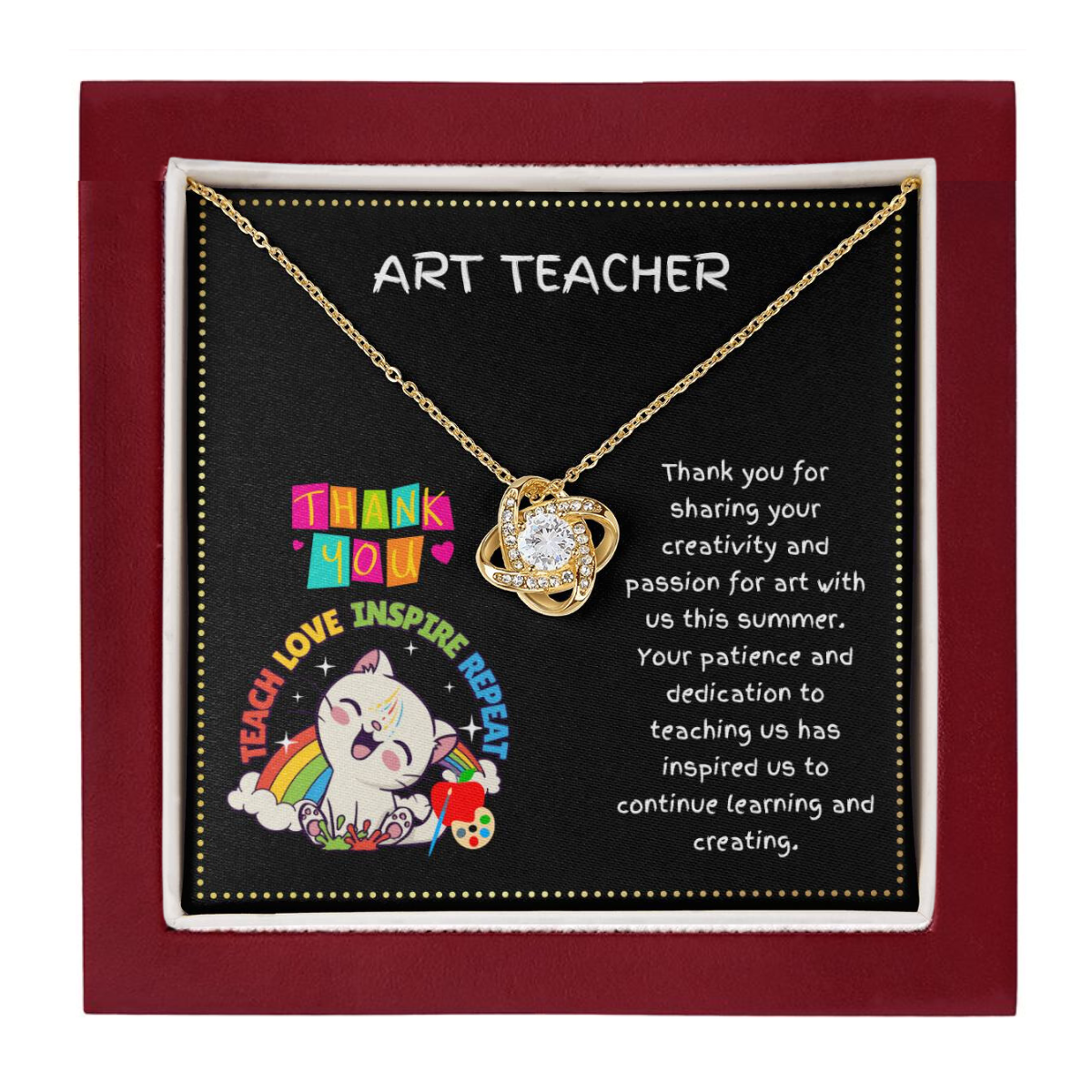 JGF Jewelry Gifts for Family Thank You Cool Art Teacher Gift Basket For Women