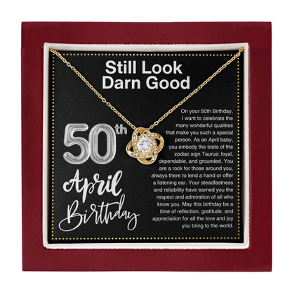 JGF Jewelry Gifts for Family 50th Birthday Gifts For Sister April