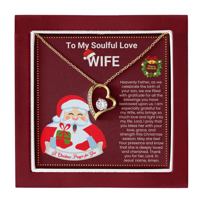 JGF Jewelry Gifts for Family Christmas Message Card Heart Shaped Necklaces For Women Stainless Steel