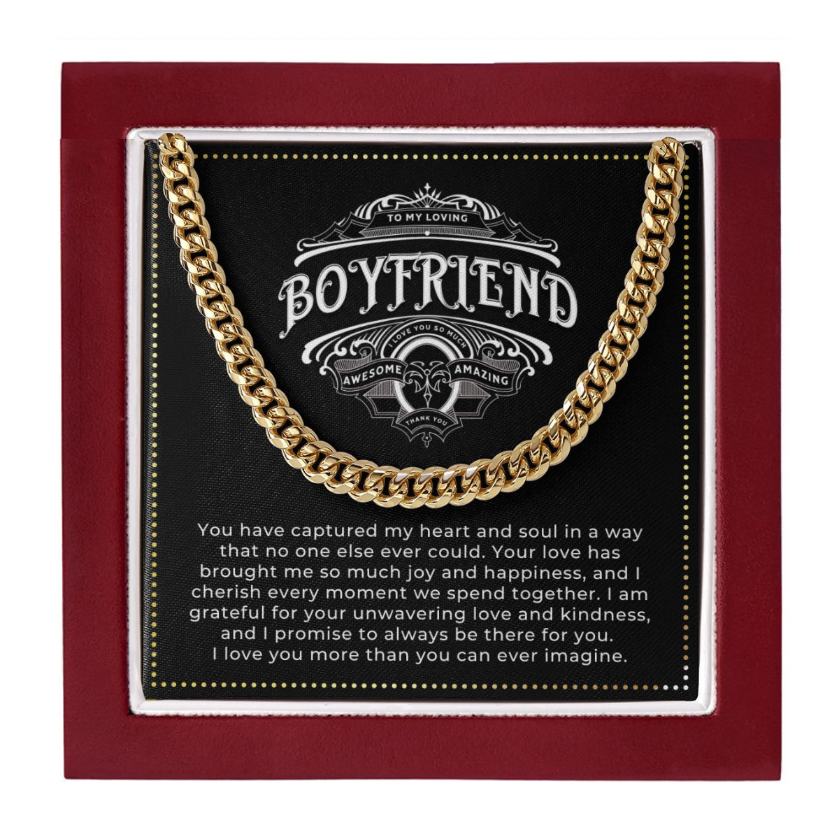 JGF Jewelry Gifts for Family I'm Sorry Gifts For Your Boyfriend Men