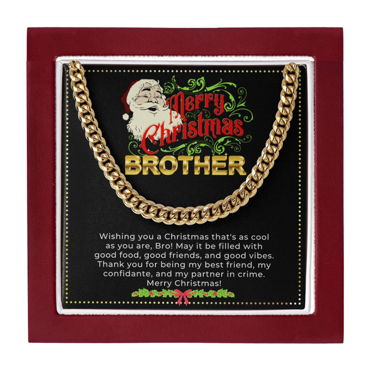 JGF Jewelry Gifts for Family | My Favorite Brother Gave Me This Cuban Necklace