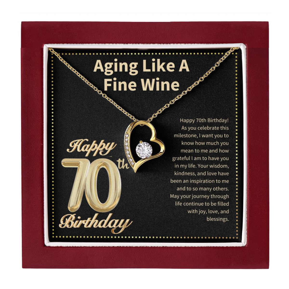 JGF Jewelry Gifts for Family 70th Birthday Gifts for Women Jewelry