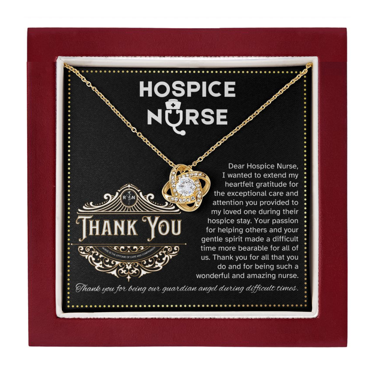 JGF Jewelry Gifts for Family | Thank You Hospice Nurse