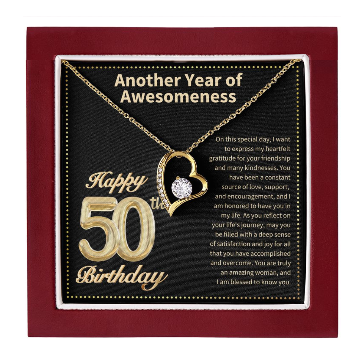 JGF Jewelry Gifts for Family 50th Birthday Gifts for Women Ideas