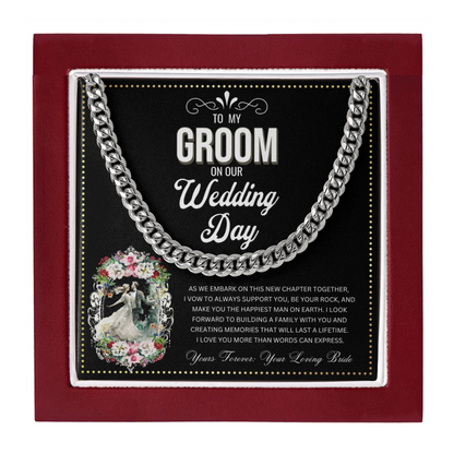 JGF Jewelry Gifts for Family | To My Groom On Our Wedding Day Gift Bag
