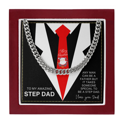 JGF Jewelry Gifts for Family Christmas Present For Dad From Step Son And Daughter