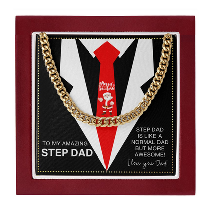 JGF Jewelry Gifts for Family Merry Christmas Presents For Step Dad From Step Son And Daughter