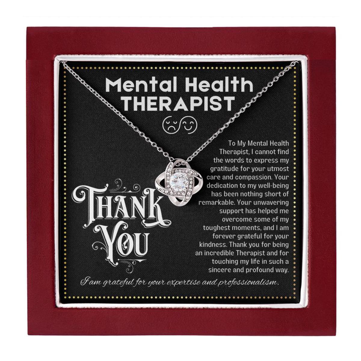 JGF Jewelry Gifts for Family |  Thank You Gifts for Mental Health Therapist