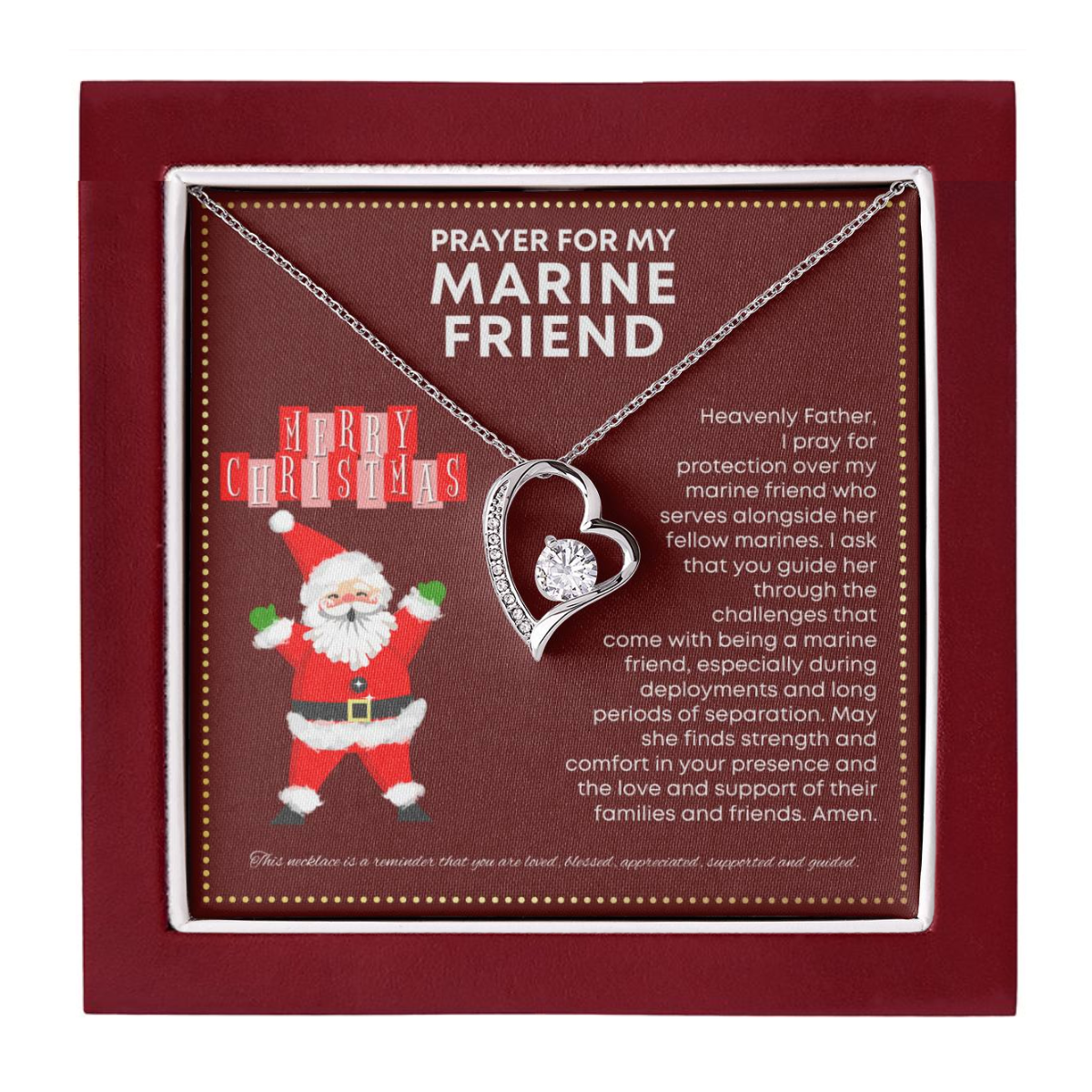 JGF Jewelry Gifts for Family US Marine Corps Gifts For Women Friend Necklace
