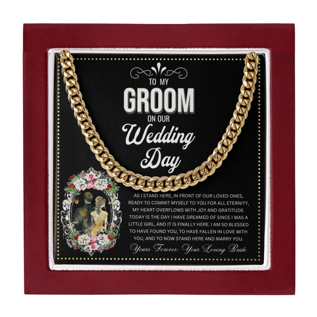 JGF Jewelry Gifts for Family | Groom Gift Box From Bride On Wedding Day