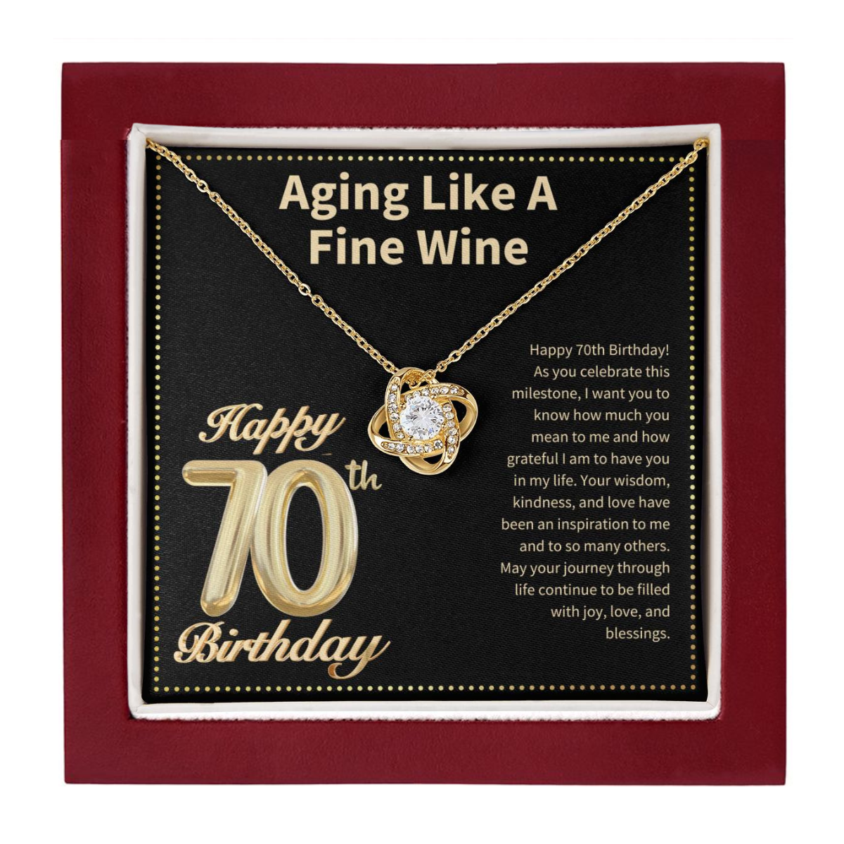 JGF Jewelry Gifts for Family 70 Year Old Birthday Gifts For Women