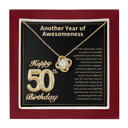JGF Jewelry Gifts for Family 50th Birthday Card  for Women