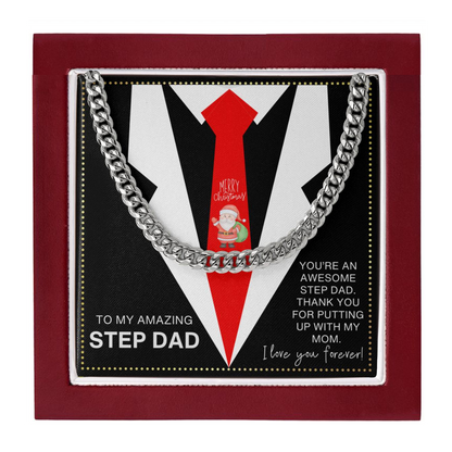 JGF Jewelry Gifts for Family Merry Christmas Presents For Step Dad from Daughter and Son