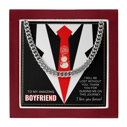 JGF Jewelry Gifts for Family Promise Chain For Boyfriend Sterling Silver