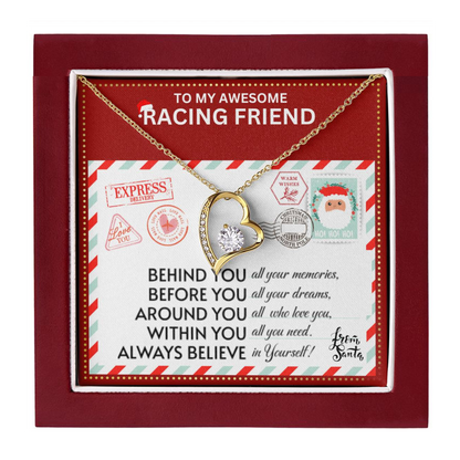 JGF Jewelry Gifts for Family Racing Gifts For Women Friend