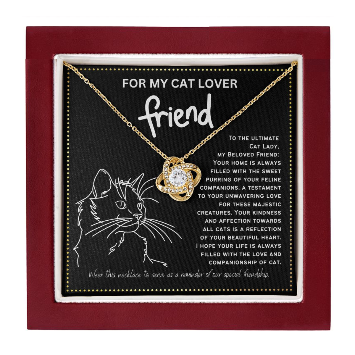 JGF Jewelry Gifts for Family Cute Gifts For Female Friends Cat Lover on Her Birthday