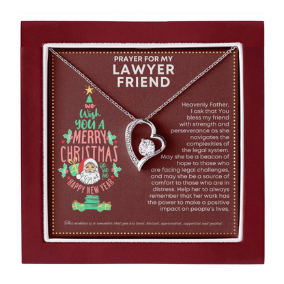 JGF Jewelry Gifts for Family My Friend Is a Lawyer Present Heart Necklace