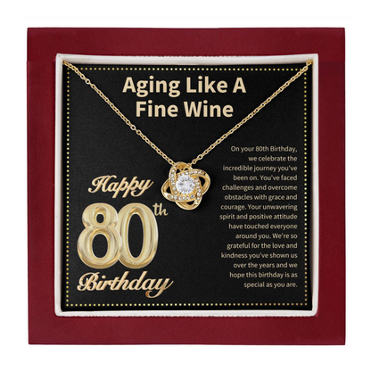 JGF Jewelry Gifts for Family 80th Birthday Card  for Women