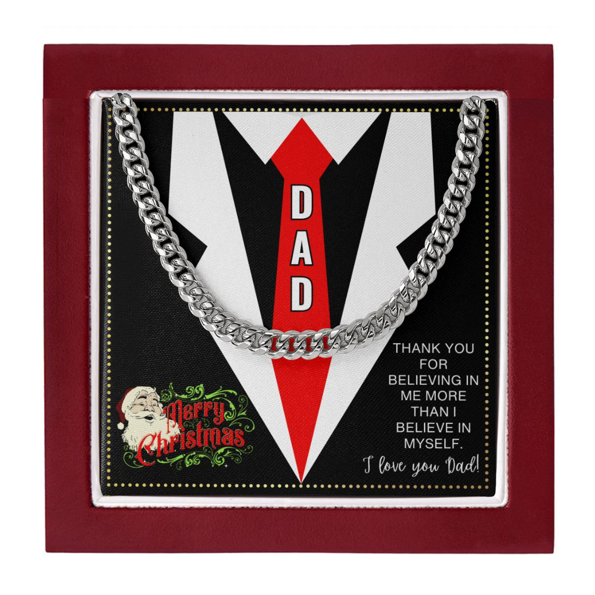 JGF Jewelry Gifts for Family My Daddy is a Lawyer Christmas Presents For Dad From Kids