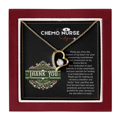 JGF Jewelry Gifts for Family Thank You Necklace Gifts For Chemo RN Nurse