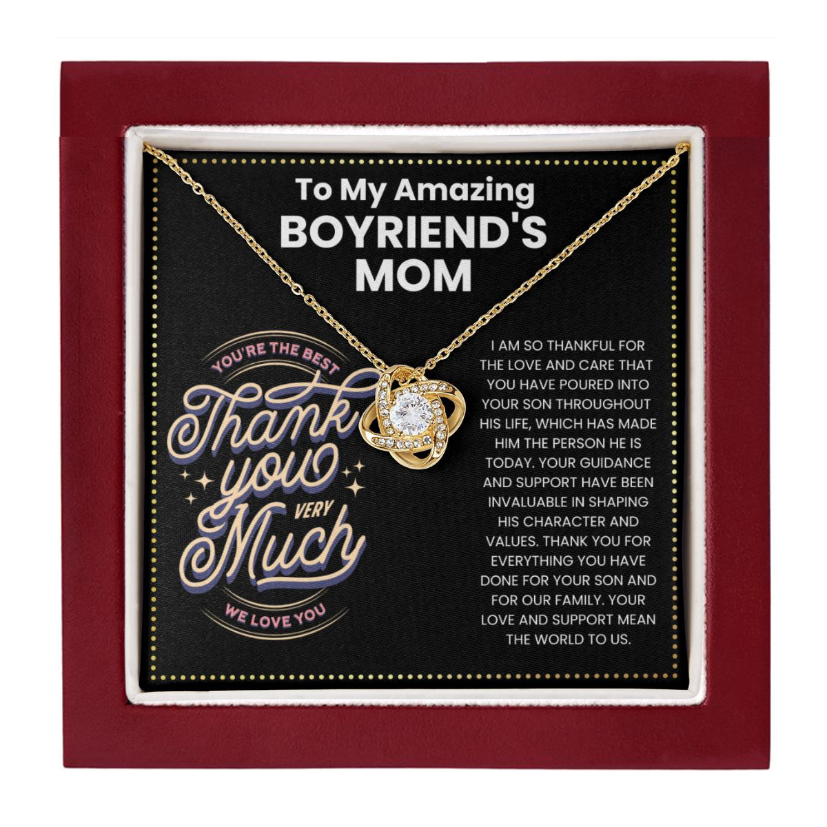 JGF Jewelry Gifts for Family Boyfriend Mom Gifts From Girlfriend