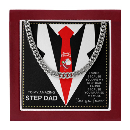 JGF Jewelry Gifts for Family Step Dad Christmas Present From Daughter And Son