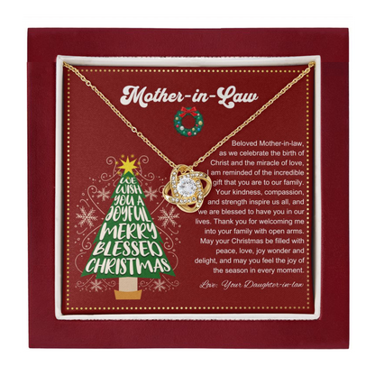 JGF Jewelry Gifts for Family | Mother In Law Necklace From Daughter In Law for Christmas
