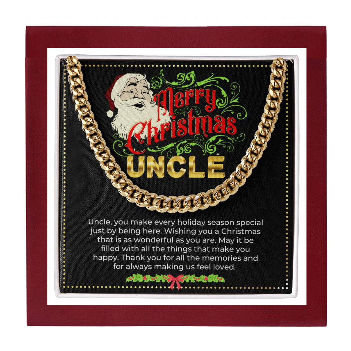JGF Jewelry Gifts for Family | Christmas Gift for Uncle