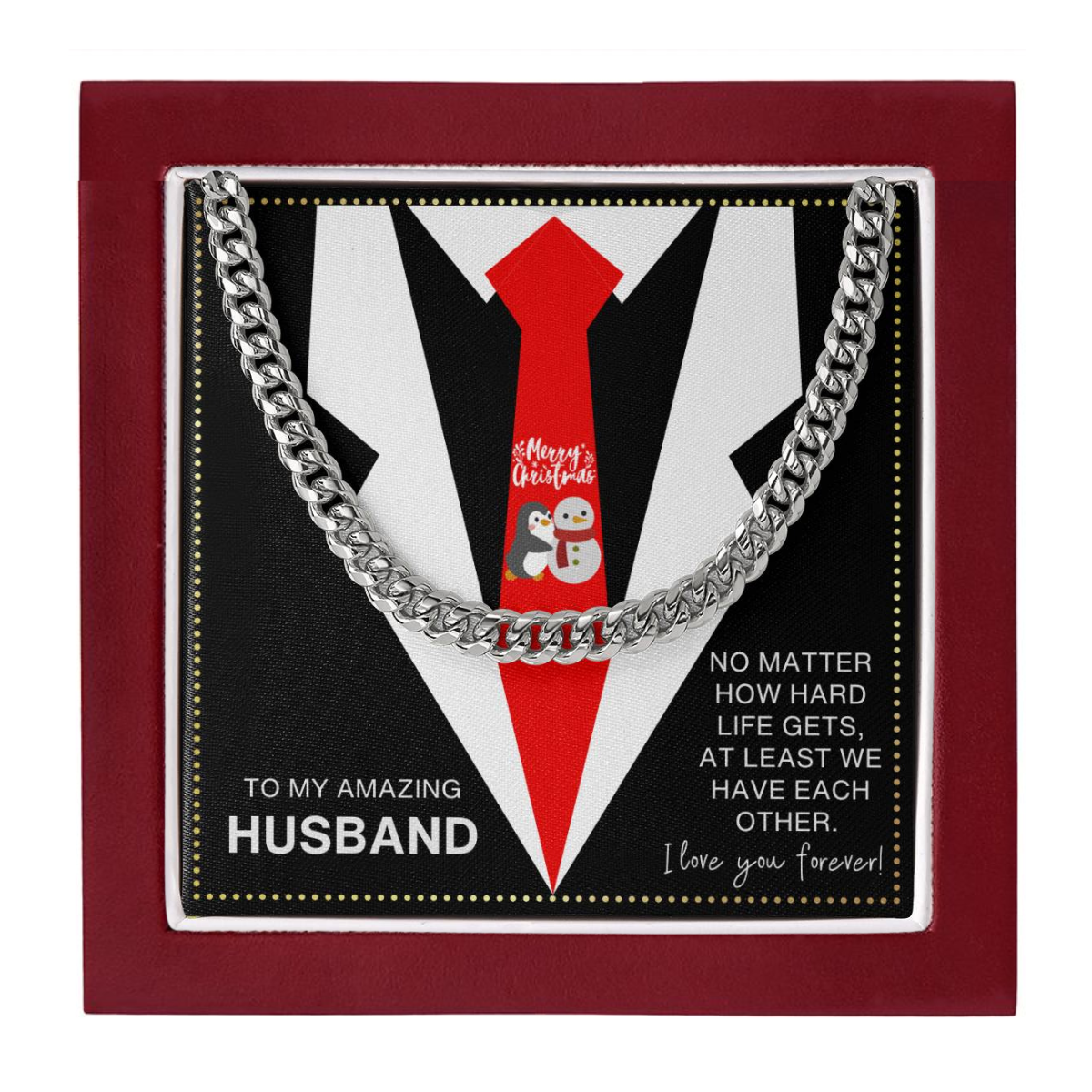 JGF Jewelry Gifts for Family To My Amazing Husband Card From Wife Necklace