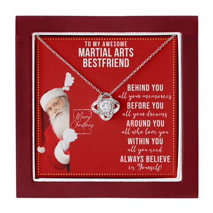 JGF Jewelry Gifts for Family Necklace Gift For Martial Arts Adult BFF Bestie Female Friend Women