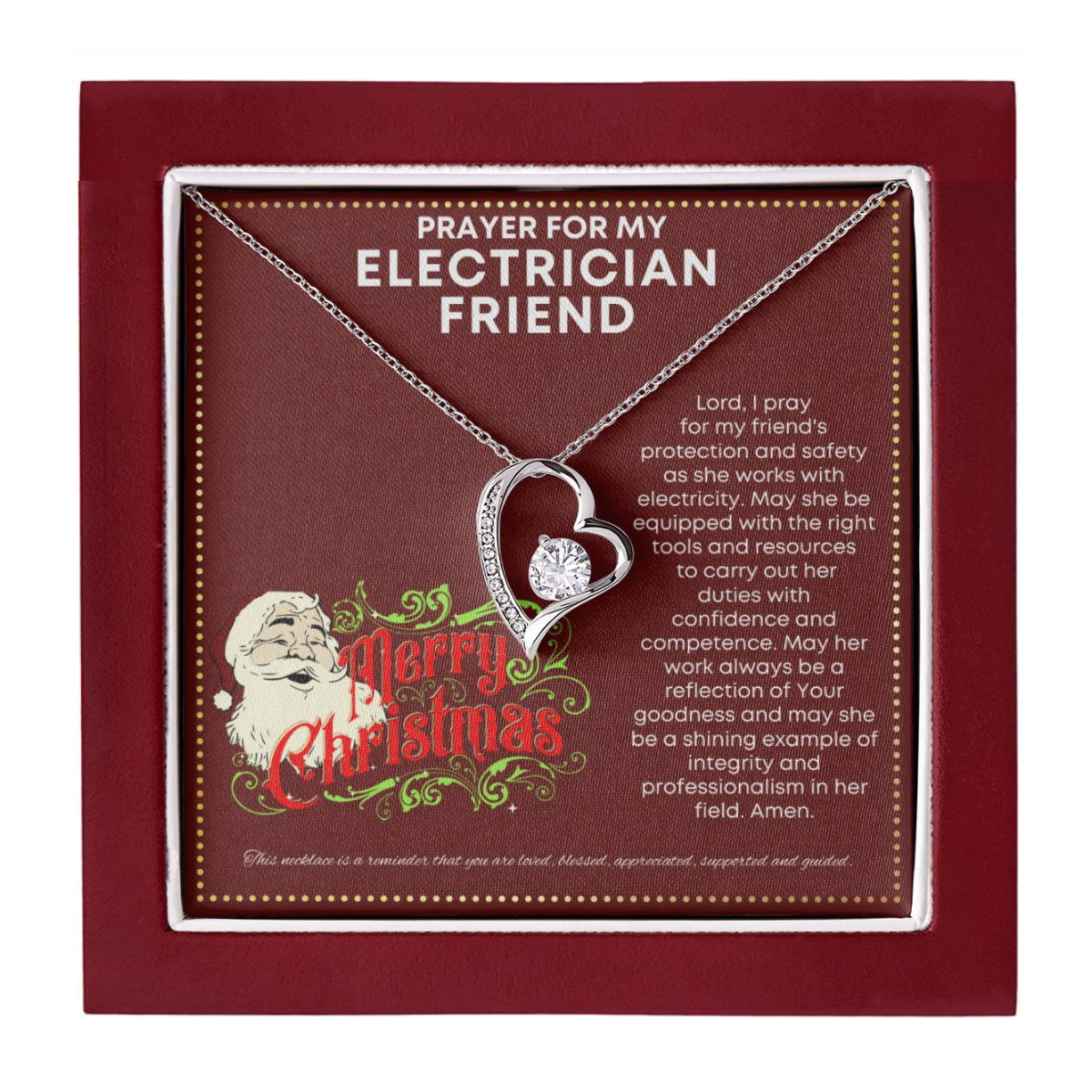 JGF Jewelry Gifts for Family I Love My Electrician Present Friend