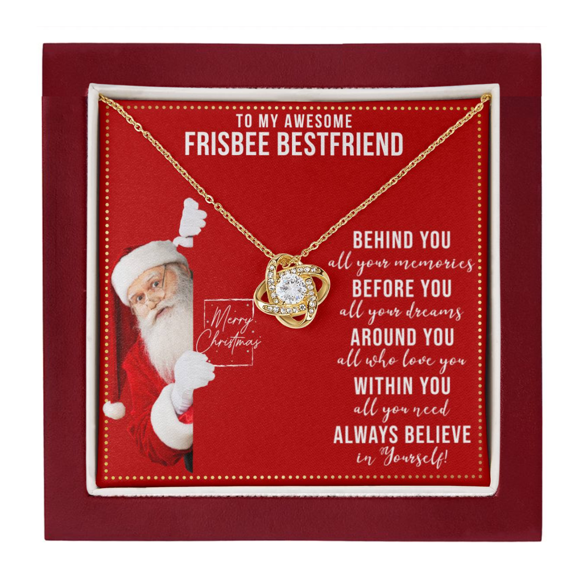 JGF Jewelry Gifts for Family Necklace Gift For Frisbee Female Bestie BFF Friend