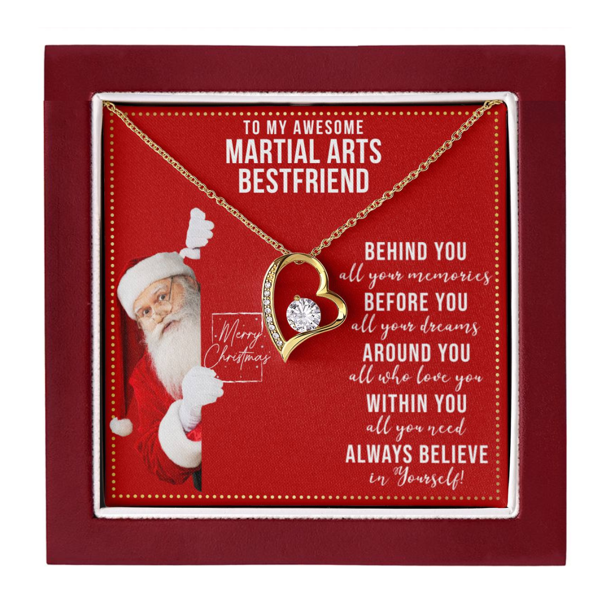 JGF Jewelry Gifts for Family Martial Arts Gifts for Bestie BFF Best Friend Girls and Women