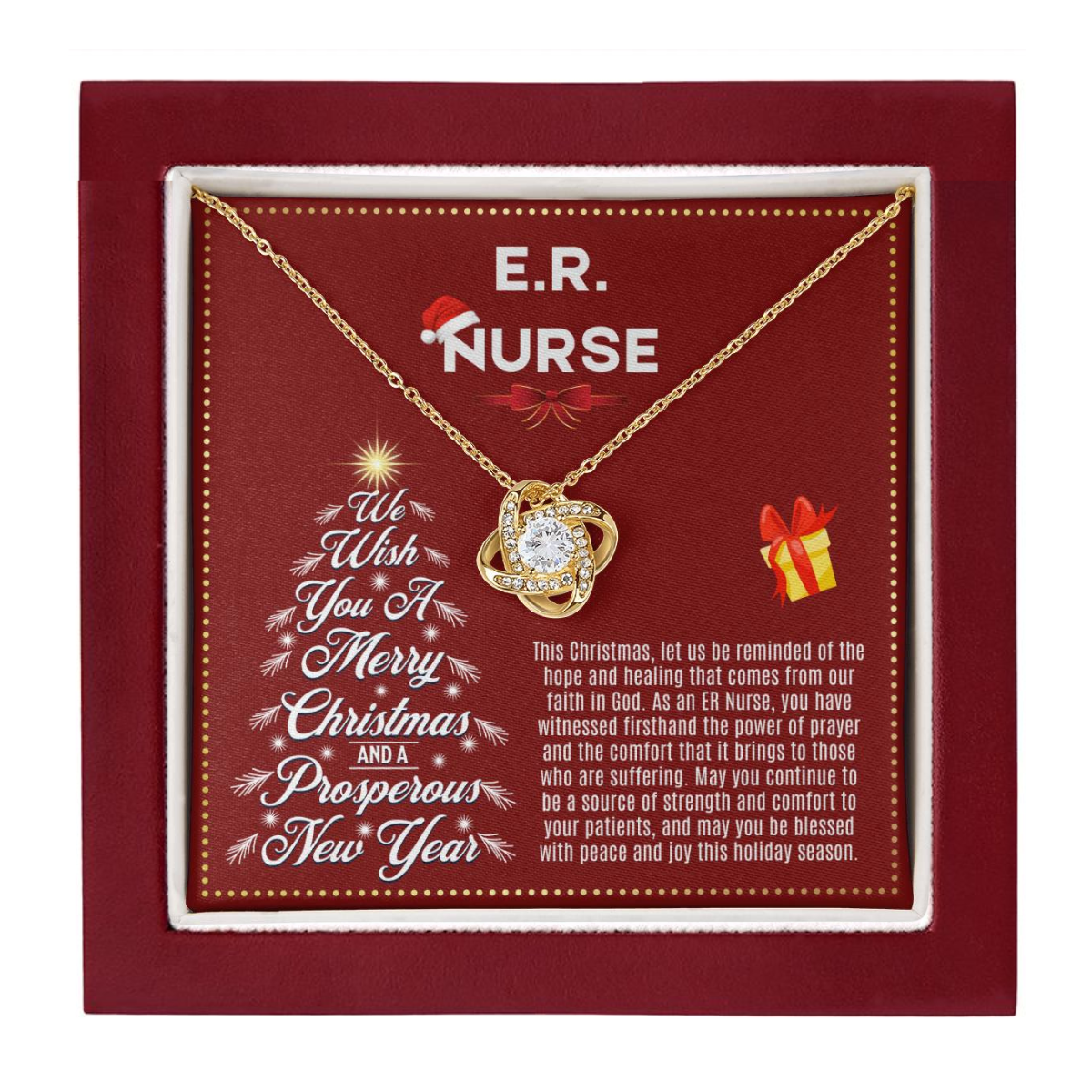 JGF Jewelry Gifts for Family | Christmas Registered Nurse RN Emergency Room Practitioner Nurse Gifts for Women