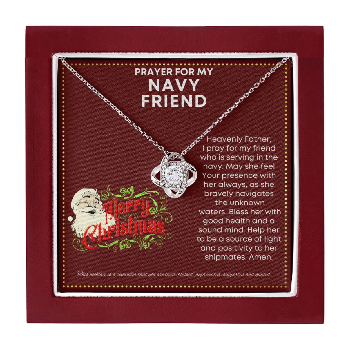 JGF Jewelry Gifts for Family My Friend Is A US Navy Heart Necklace Present
