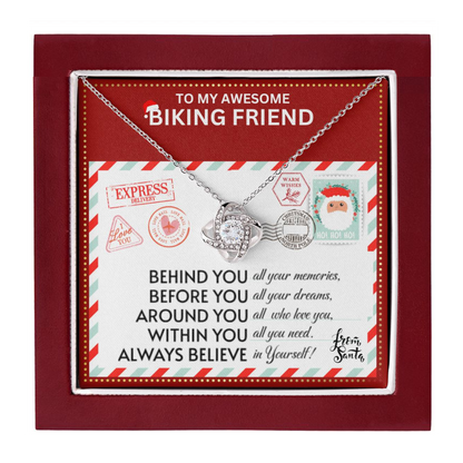 JGF Jewelry Gifts for Family Necklace Gift For Biking Female Bestie BFF Friend Far Away
