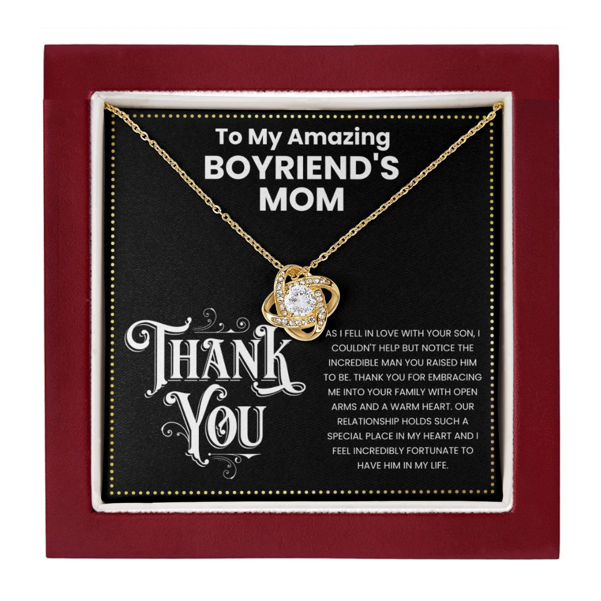 JGF Jewelry Gifts for Family Happy Birthday Gifts For My Boyfriends Mom