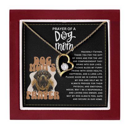 JGF Jewelry Gifts for Family Pet Dog Paw Lover Mom Gifts for Women Heart Necklace