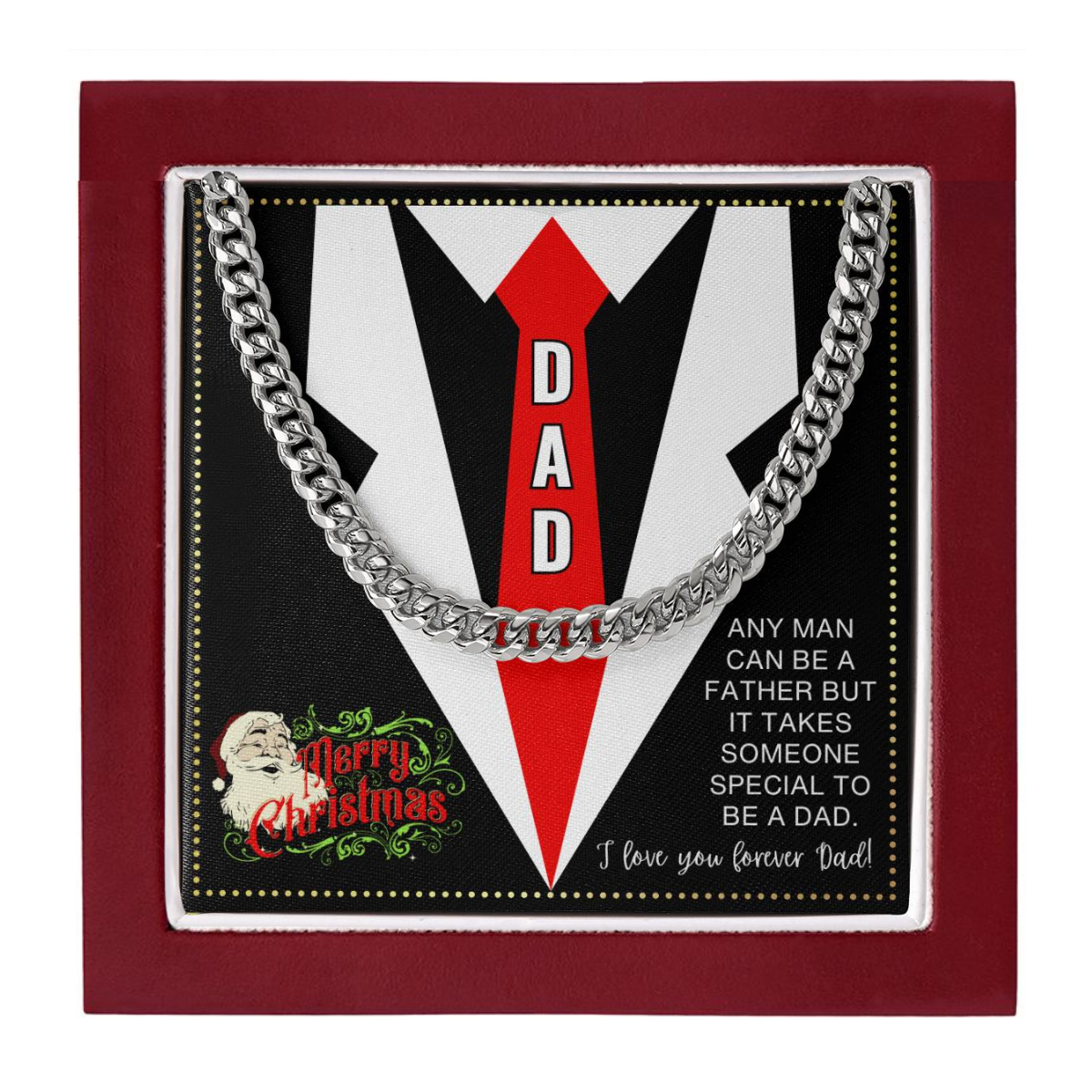 JGF Jewelry Gifts for Family Christmas Present For Dad From Kids Son And Daughter