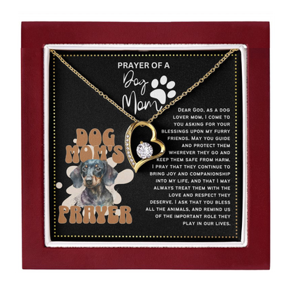 JGF Jewelry Gifts for Family Prayer For My Pet Dog Lover Mom Heart Necklace