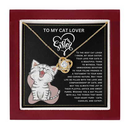 JGF Jewelry Gifts for Family I Love My Fur Cats For Cat Lover Sister's Birthday