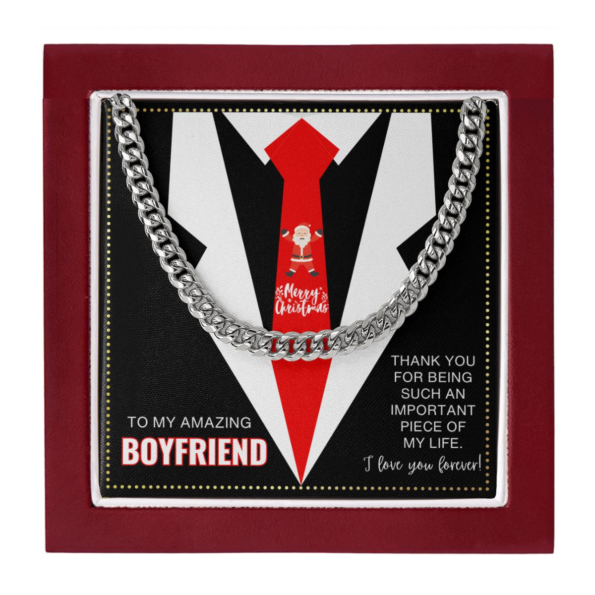 JGF Jewelry Gifts for Family Sterling Silver Boyfriend Girlfriend Necklace