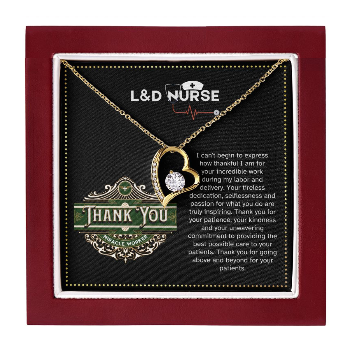 JGF Jewelry Gifts for Family For L&D Women Nurse