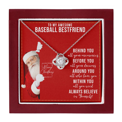 JGF Jewelry Gifts for Family Necklace Gift For Baseball Female Bestie BFF Friend