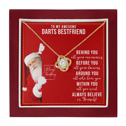 JGF Jewelry Gifts for Family Necklace Gift For Darts Adult Female Bestie BFF Friend