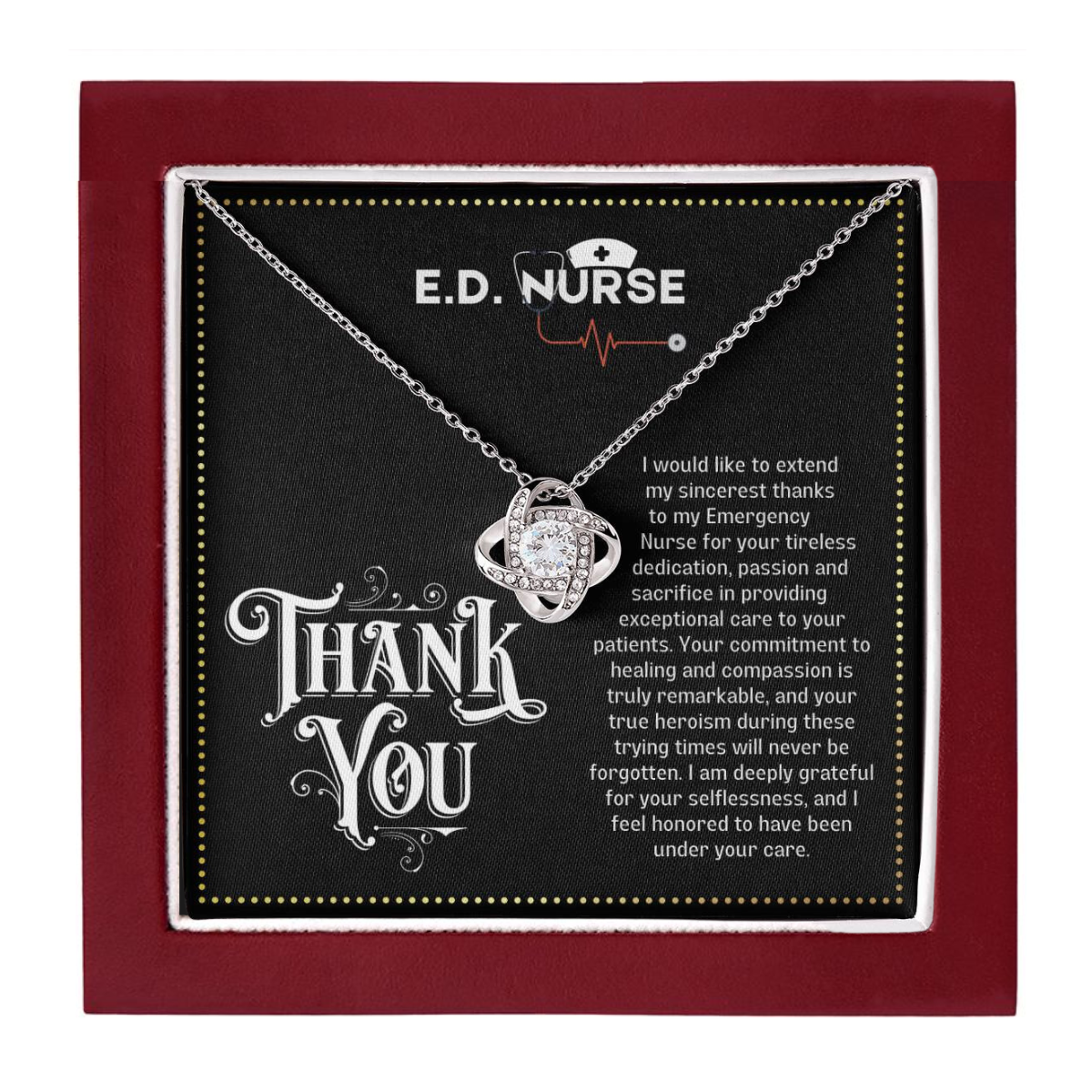 JGF Jewelry Gifts for Family | Thank You Gift Basket For Nurses From Patients | Women Necklace Pendant