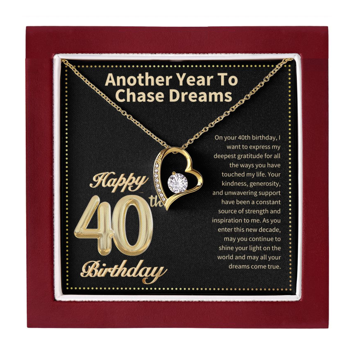 JGF Jewelry Gifts for Family 40th Birthday Gifts for Women Ideas