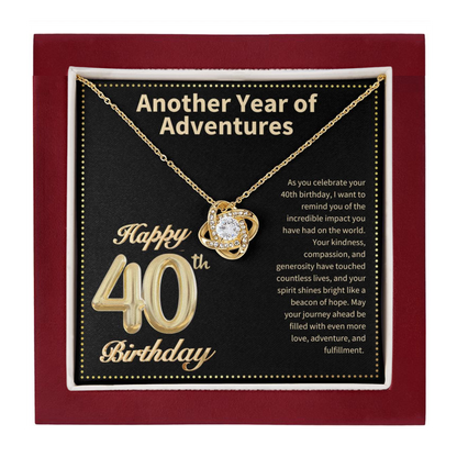 JGF Jewelry Gifts for Family 40th Birthday Card for Women