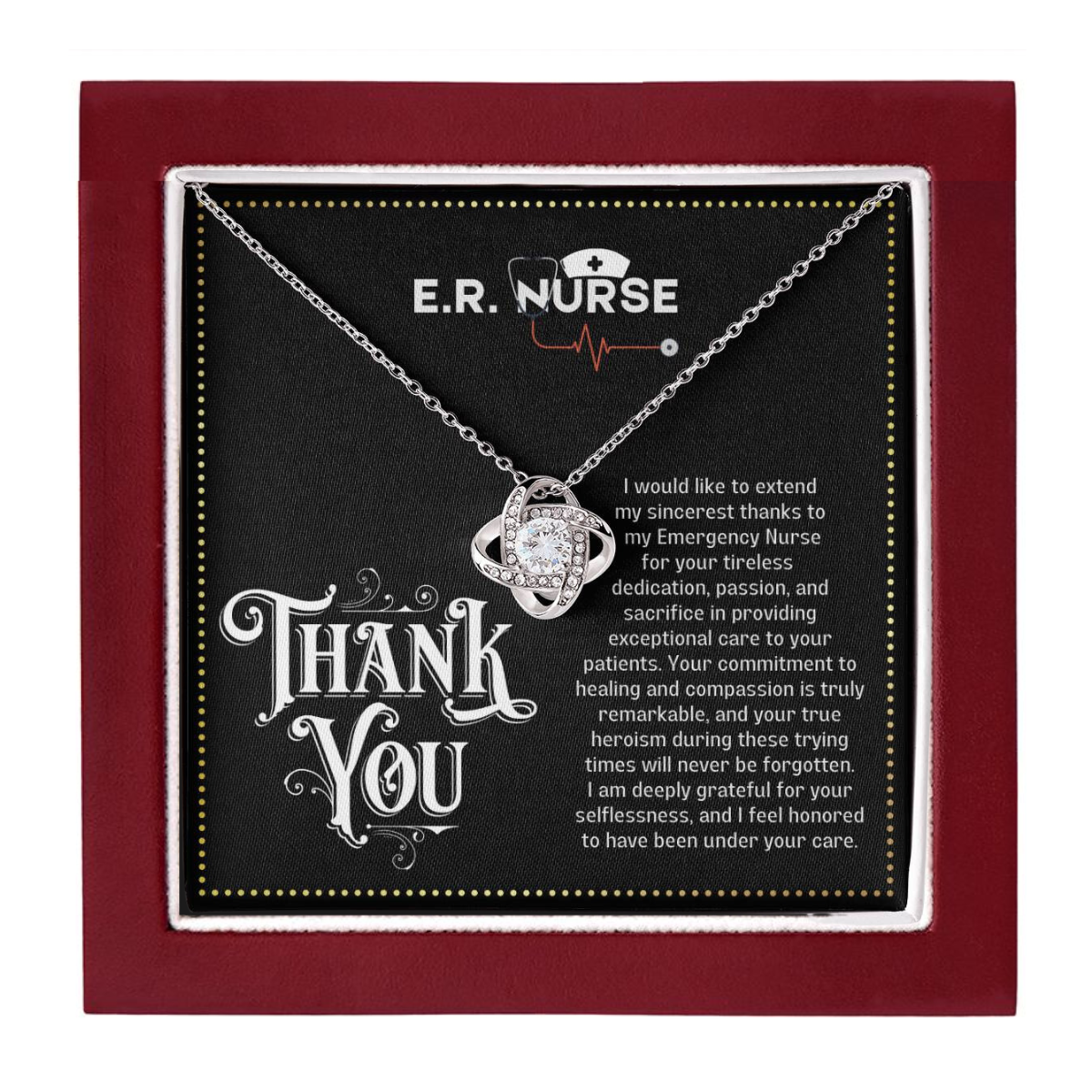 JGF Jewelry Gifts for Family | Thank You Nurse Practitioner Gifts For Women Jewelry | Pediatric ER Nurse Gifts