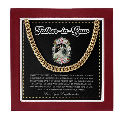 JGF Jewelry Gifts for Family | Father In Law Wedding Day Gift From Bride